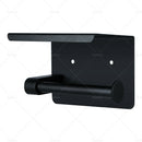 2x Stainless Steel Paper Toilet Roll Holder Storage Hook + Phone Shelf Bathroom