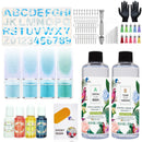 Epoxy Resin 1:1 AB Kit Craft Coating UV Color Pigment Paste Liquid Silicone Mold