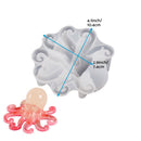 2PCS Octopus Mold Silicone Epoxy Resin Casting Mould 3D Sea Animal Display Mold