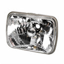 Square 7x5 Head Light Diamond Look Glass Lens Suitable for Jeep Wrangler Land - BD2