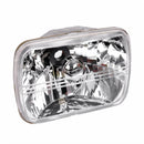 7 Inch Square Headlight Diamond Look Plastic Lens Set Suitable for Jeep Wrangler - BD2