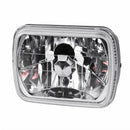 7" Square Head Lamp Set Clear Lens LED Globes Suitable for Jeep Wrangler Land - BD2