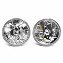 7 Inch Round Head Lamp Diamond Look Set Suitable for Jeep Wrangler CJ Hummer - ZT2