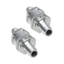 2x 3/8 inch  10mm Inline Check Valve Fuel Petrol Diesel Gas Liquid One Way Non Return