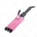 25mm Hair Curler Ceramic Triple Barrel Curling Iron Wave Waver Wand Salon Styler