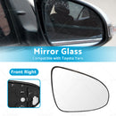 Right Side Mirror Glass Suitable with Back Plate for TOYOTA YARIS 2012 - 2019