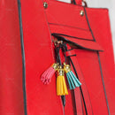 250Pcs/Set Keychain Tassels Bulk Colored Leather Tassel Pendants for DIY