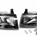 Head Light Assembly LHD Manual Adjust LED H4 Pair Suitable for Ford Transit VH - XQ1