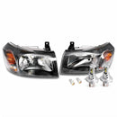 Head Light Assembly LHD Manual Adjust LED H4 Pair Suitable for Ford Transit VH - ZT2