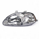 Head Light Assembly Chrome with LED H4 Globes Suitable for Honda Civic 1984-2000 - ZT2