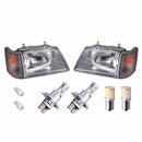 Head Light With Corner Light White LED Globes Set Suitable for Holden Commodore - BD1