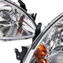 Chrome Headlight Assembly Set LH RH Suitable for Mitsubishi Lancer CH 2003-2012 - XQ1