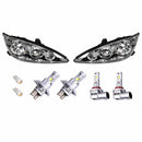 Headlight Assembly Chrome LED H4 HB3 Suitable for Toyota Camry CV36 2004-2006 - BD1
