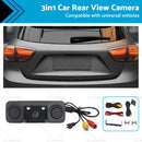 3in1 170?? Car Reverse Rear View Camera w/ Backup Radar Parking Sensor Universal