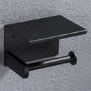2x Stainless Steel Paper Toilet Roll Holder Storage Hook + Phone Shelf Bathroom