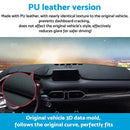 1x Non-Slip Microfiber Leather Dash Mat Suitable For Ford Ranger 2022-2025