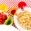12 Pack Plastic Dip Clip Bowl Plate Holder Plate Clip Holders Dish Chip