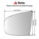 Left Heated Wing Side Mirror White Glass Suitable For BMW X5 X6 E70 E71 E72