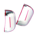 Side Door Rearview Mirror Cover Trim Chrome LH+RH Suitable for Pajero V80 07-21