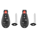 2x Keyless Remote Key Fob Shell Suitable For Jeep Grand Cherokee 2008-2012