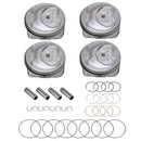 Engine Piston w/ Rings Kit Suitable For Kia Sorento Optima Hyundai Sonata 2.4L