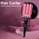 25mm Hair Curler Ceramic Triple Barrel Curling Iron Wave Waver Wand Salon Styler