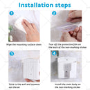 Universal White Air Conditioner Remote Control Holder Wall-Mounted Cover Storage