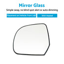 Left Passenger Side Heated Mirror Glass Suitable For Nissan Almera N17 2012 On