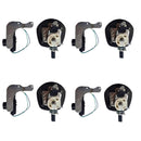 4 Set Chrome Power Operated Recessed Folding Whale Tail T-Lock Handle Toolbox