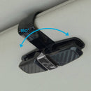 2X Luxury Car Sunglasses Holder Car Visor Sunglasses Clip Sun Ticket Card Hold