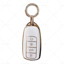 Car Remote Key Fob Case Cover Suitable For Chery Omoda 5 TPU Beige