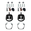 2pcs Whale Tail Lock/Compression Lock Black w/ Chrome Handle Trailer Ute Toolbox