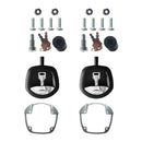 2pcs Whale Tail Lock/Compression Lock Black w/ Chrome Handle Trailer Ute Toolbox