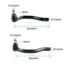 Pair LH+RH Tie Rod Ends Suitable For Honda Civic FD FD1 FD2 FD3 1.3 2006-2012