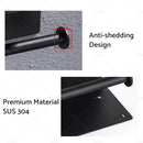 2x Stainless Steel Paper Toilet Roll Holder Storage Hook + Phone Shelf Bathroom