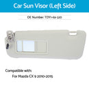 Left Sun Visor w or  Mirror Passenger Side TDY1-69-320 For Mazda CX-9 2010-2015