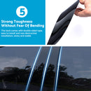 Gloss Black Pillar Posts Door Trim Cover Suitable For Toyota RAV4 2019-2024