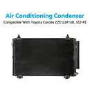 Air Con Condenser Suitable for Toyota Corolla ZZE122R 1.8L 1ZZ-FE 2001-2007 Air Conditioning Condenser Suitable for Toyota Corolla ZZE122R 1.8L 1ZZ-FE 01-07