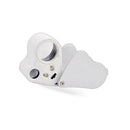 30X 60X Jewelry Loupe LED Lighted Illuminated Jewelers Eye Loop 2 Lens Magnifier