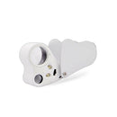 30X 60X Jewelry Loupe LED Lighted Illuminated Jewelers Eye Loop 2 Lens Magnifier