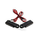 2X Black Motorcycle LED Mini Turn Signal Blinker Light Amber For Harley Davidson