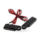 2X Black Motorcycle LED Mini Turn Signal Blinker Light Amber For Harley Davidson