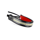 2X LED Universal Motorcycle Fork Turn Signal Indicator Blinker Amber Light Strip