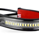 2X LED Universal Motorcycle Fork Turn Signal Indicator Blinker Amber Light Strip
