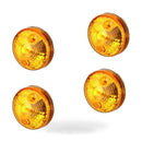 4 x Classic Motorcycle Indicators Blinkers Turn Signals Light Amber Universal