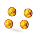 4 x Classic Motorcycle Indicators Blinkers Turn Signals Light Amber Universal