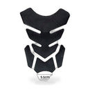 Wide Pure Black Motorcycle Gas Tank Pad Protector Sticker Decal For Motorbike