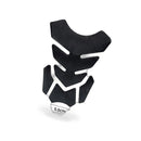 Wide Pure Black Motorcycle Gas Tank Pad Protector Sticker Decal For Motorbike