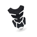 Wide Pure Black Motorcycle Gas Tank Pad Protector Sticker Decal For Motorbike