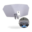 Motorcycle Windshield Clip On Extension Spoiler Wind Deflector Windscreen Screen